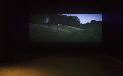  Clodagh Emoe: Parados, 7-minute looped video projection with sound, installation shot, Project, 2009/10; courtesy the artist